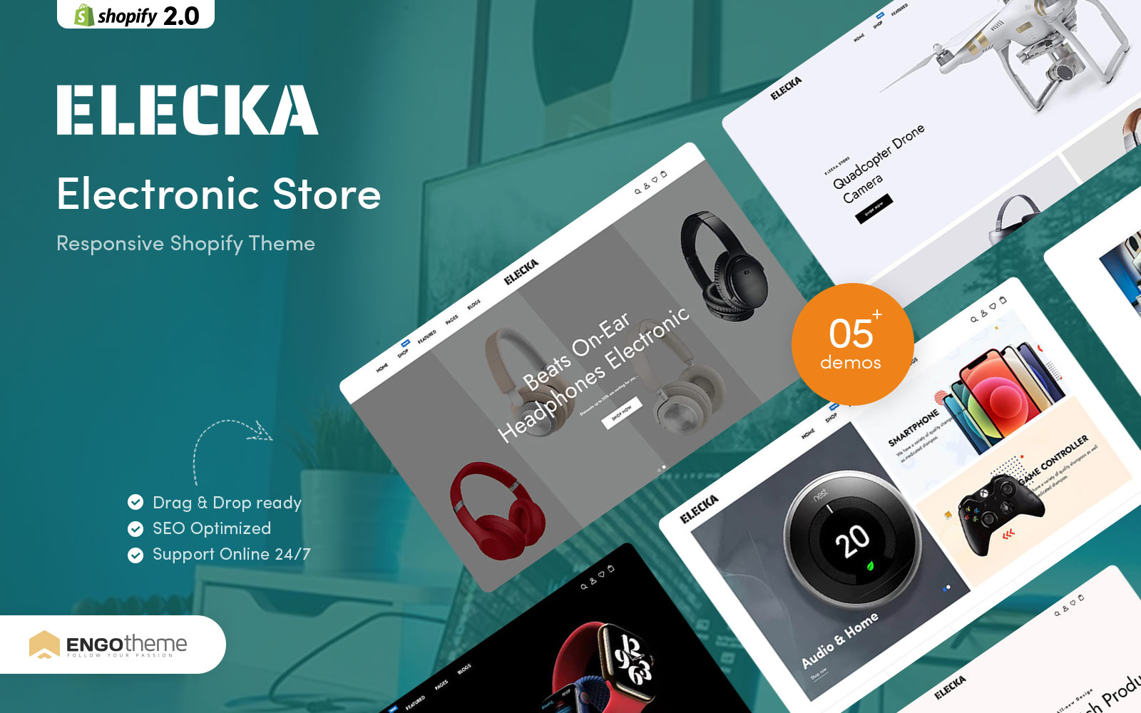 Elecka - Electronic Store Responsive Shopify Theme