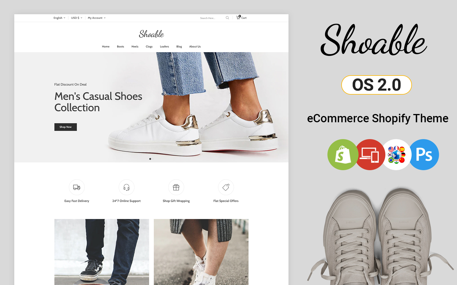 Shoable - Multipurpose, Fashion, Shoes Store Shopify Theme