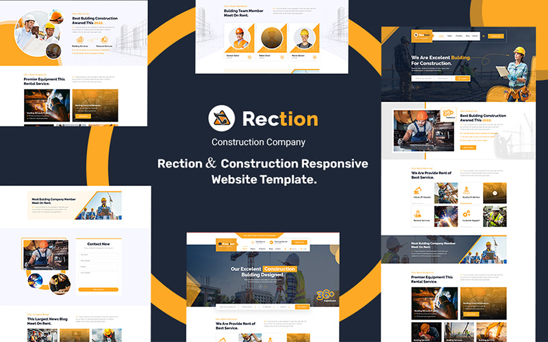 Rection & Construction Responsive Website Template