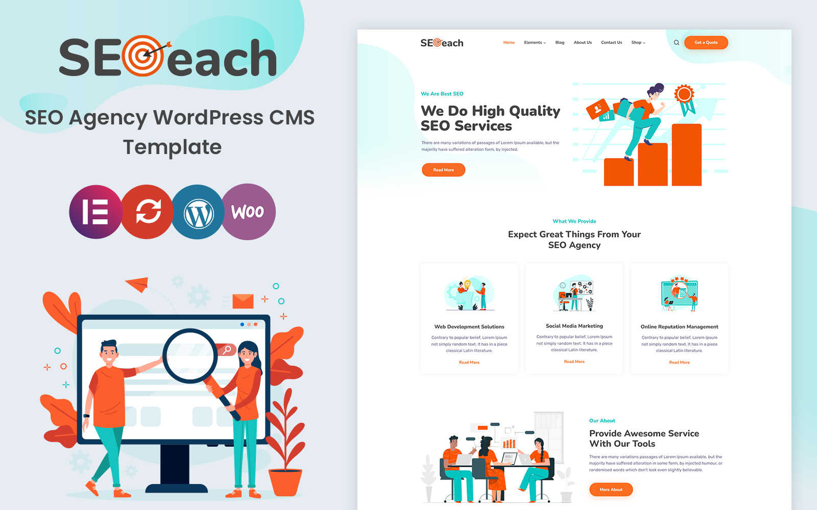 SEOeach - Digital marketing & SEO WordPress Theme