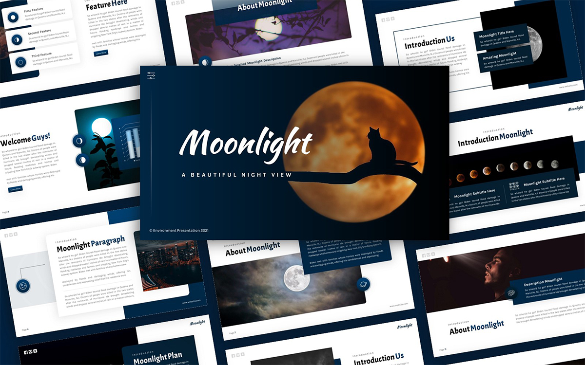 Moonlight Environment Multipurpose PowerPoint Presentation Template