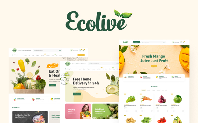 TM Ecolive - Organic & Food Shopify Theme