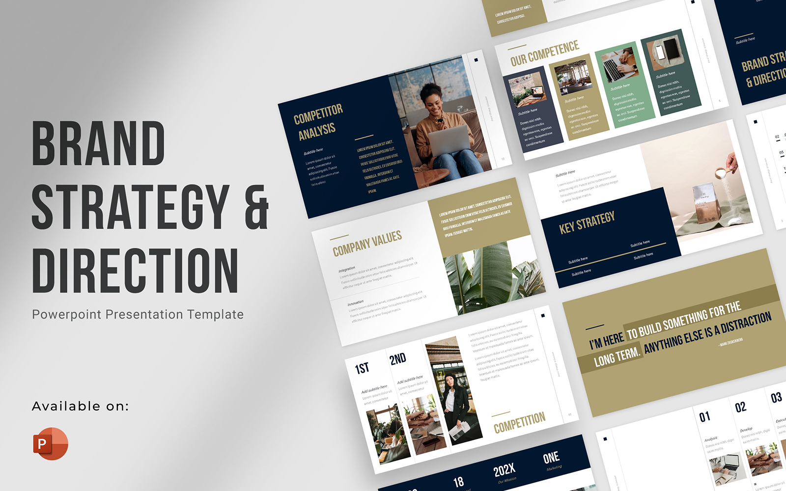 Brand Strategy & Direction Powerpoint Template