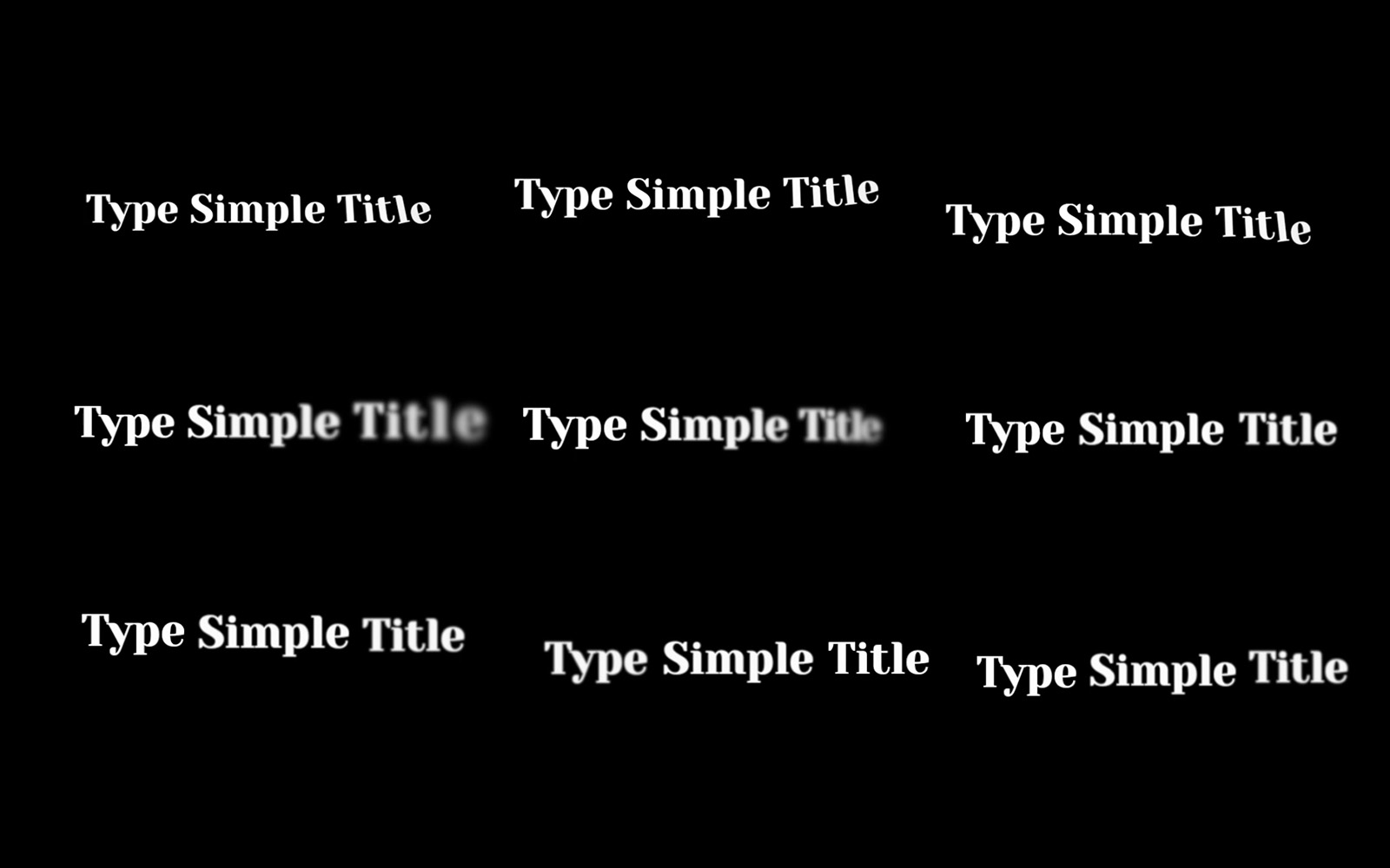 Final Cut Pro Templates