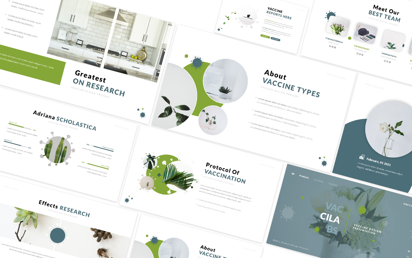 Vaccilabs Powerpoint Template