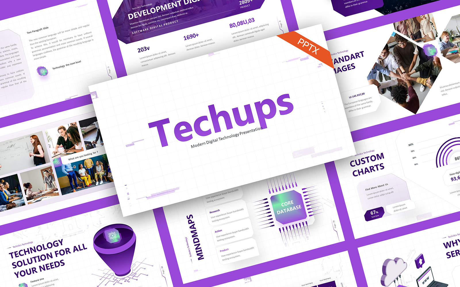 TechUps Technology PowerPoint Template