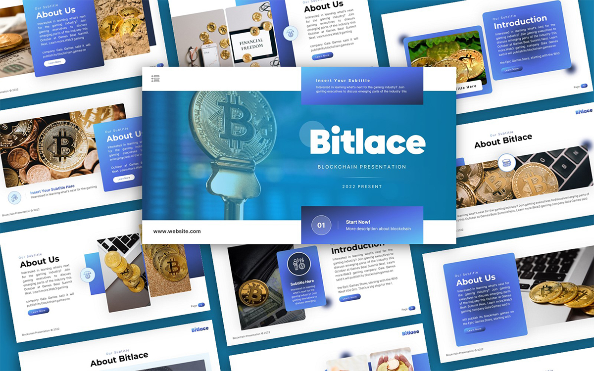 Bitlace Blockchain Multipurpose PowerPoint Presentation Template