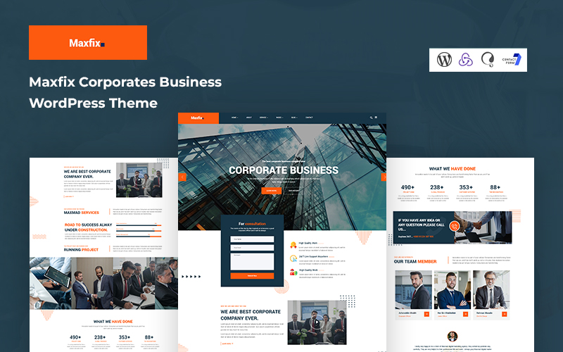 Maxfix - Corporates Business WordPress Theme