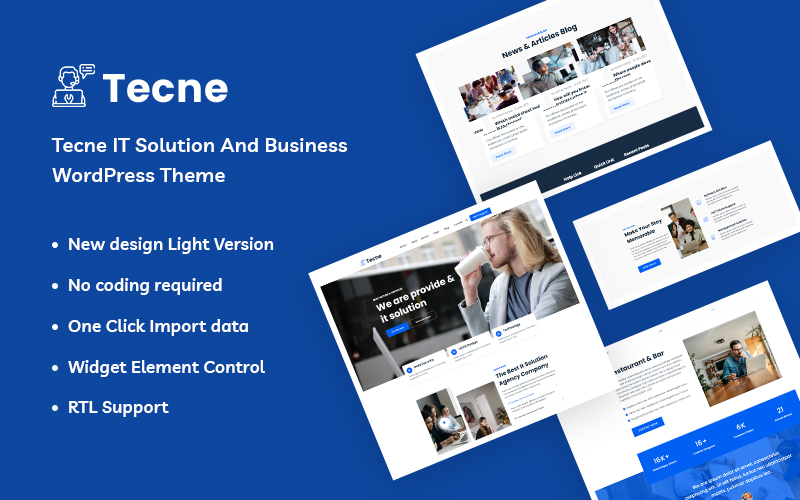 Tecne - IT Solution And Business WordPress Theme