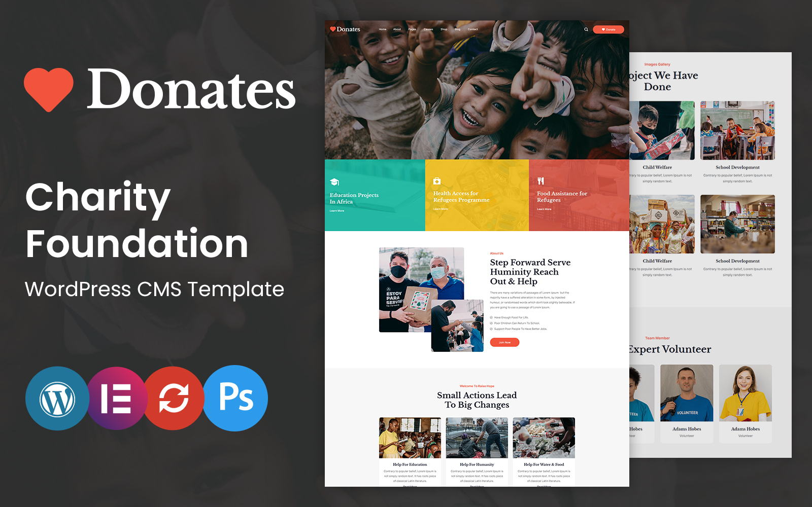 Donates- Charity and Donation WordPress Theme