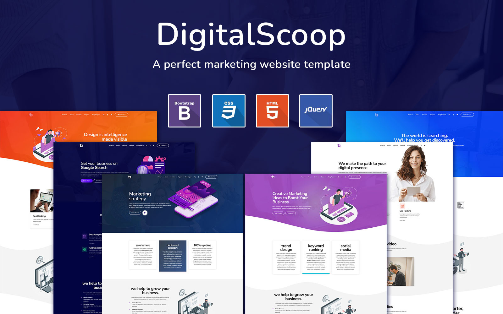 DigitalScoop - Marketing HTML5 Template