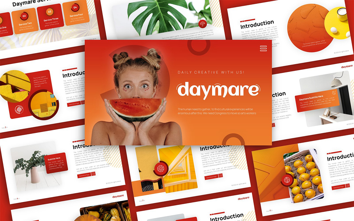Daymare Creative Multipurpose Presentation PowerPoint Template