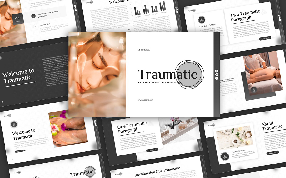 Traumatic Wellness Multipurpose PowerPoint Presentation Template