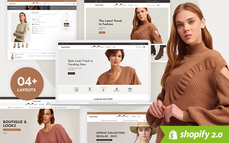 LinenFrock – A Minimal Fashion & LifeStyle Shopify OS2.0 theme