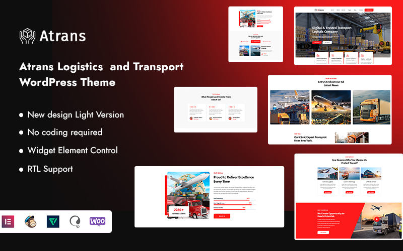 Atrans - Logistics  and Transport WordPress Theme