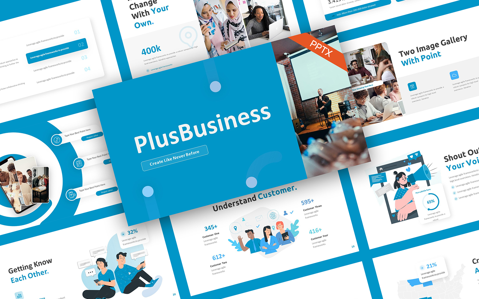 PlusBusiness Business PowerPoint Template