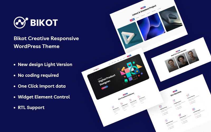 Bikot - Creative Responsive WordPress Theme
