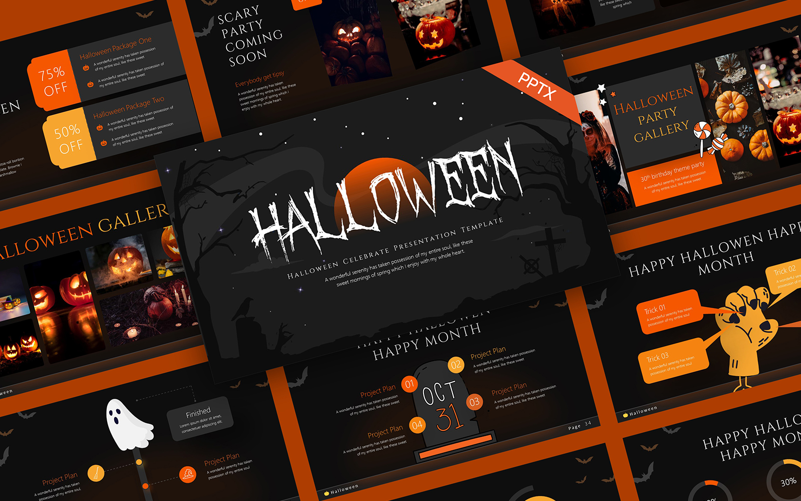 Halloween Creative Spooky PowerPoint Template