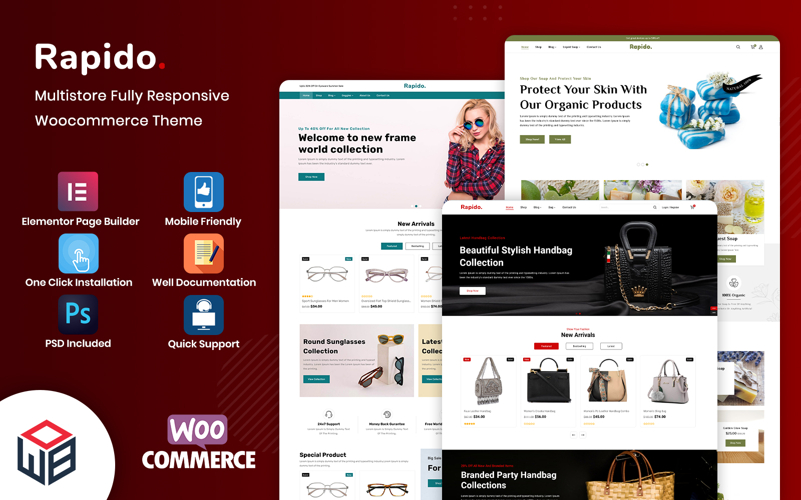 Rapido - Multiparous Fashion Accessories WooCommerce Template