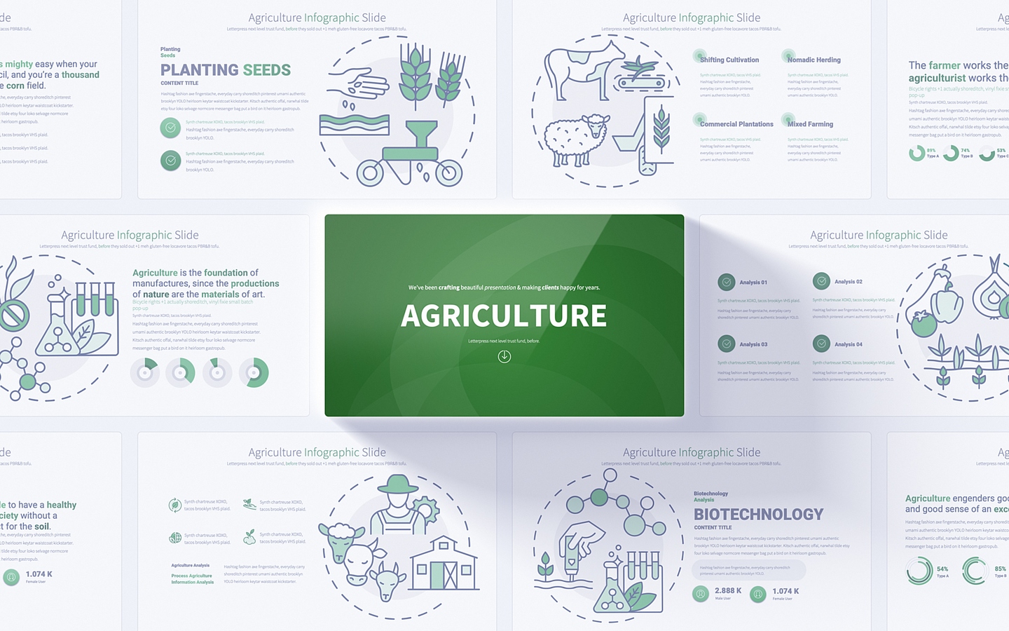 Agriculture PowerPoint Infographics Slides Presentatiom