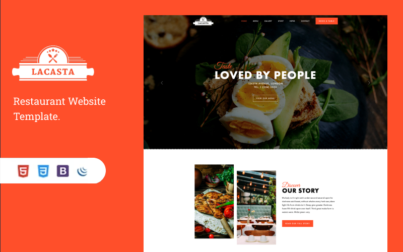Lacasta | Restaurant HTML  Website Template
