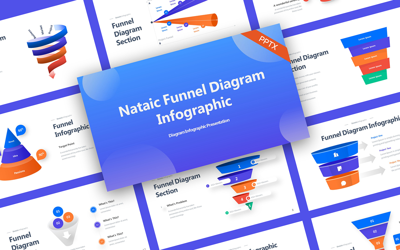 Nataic Funnel Diagram Infographic PowerPoint Template