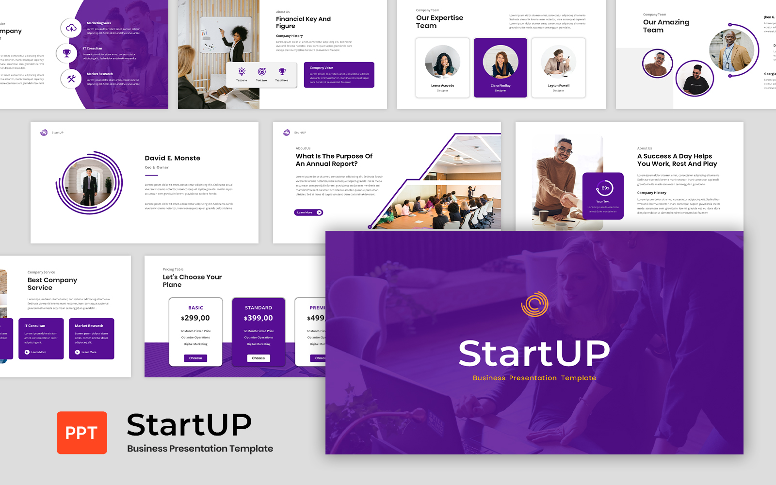 Start Up - Company Business Presentation PowerPoint Template