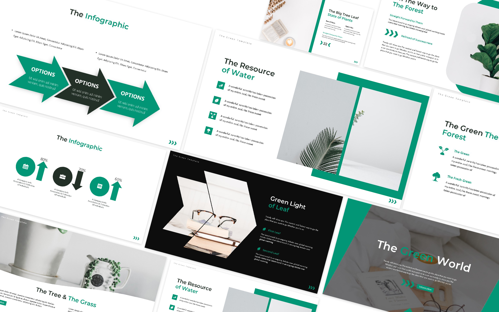 The Green World Powerpoint Template