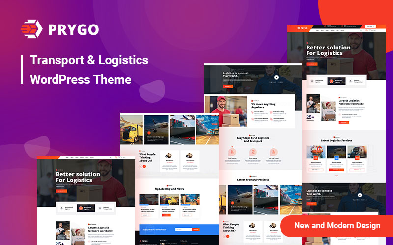 Prygo - Transport & Logistic WordPress Theme