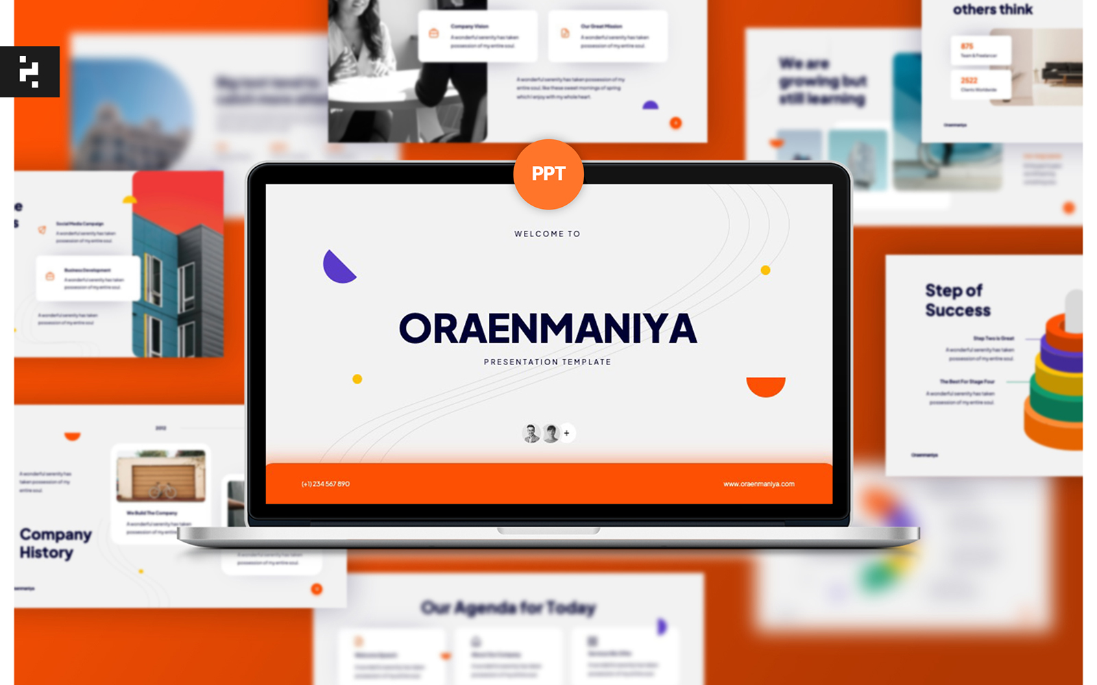 Oraenmaniya - Business Marketing PPT Template