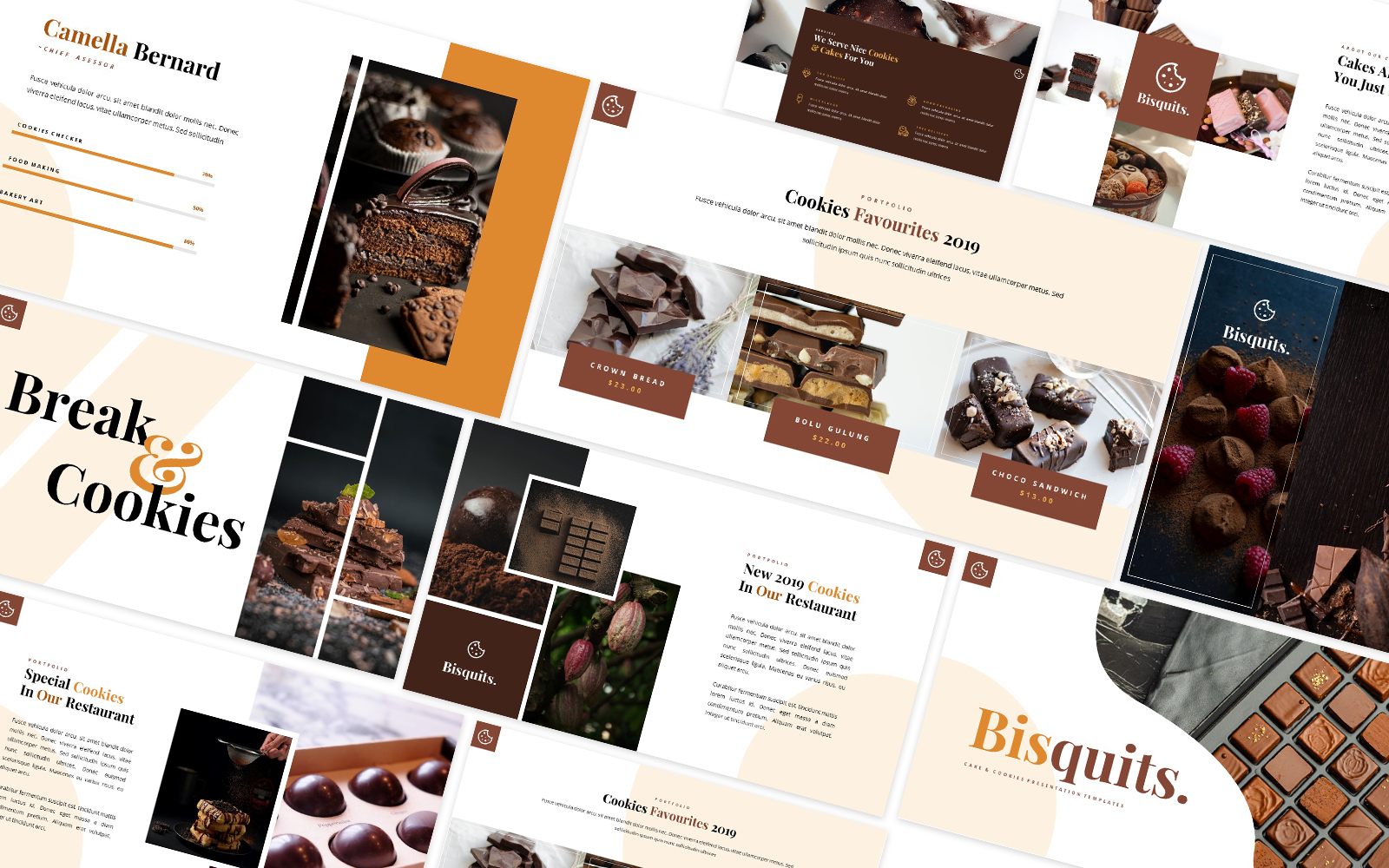 Bisquits Cake & Cookies Powerpoint Template