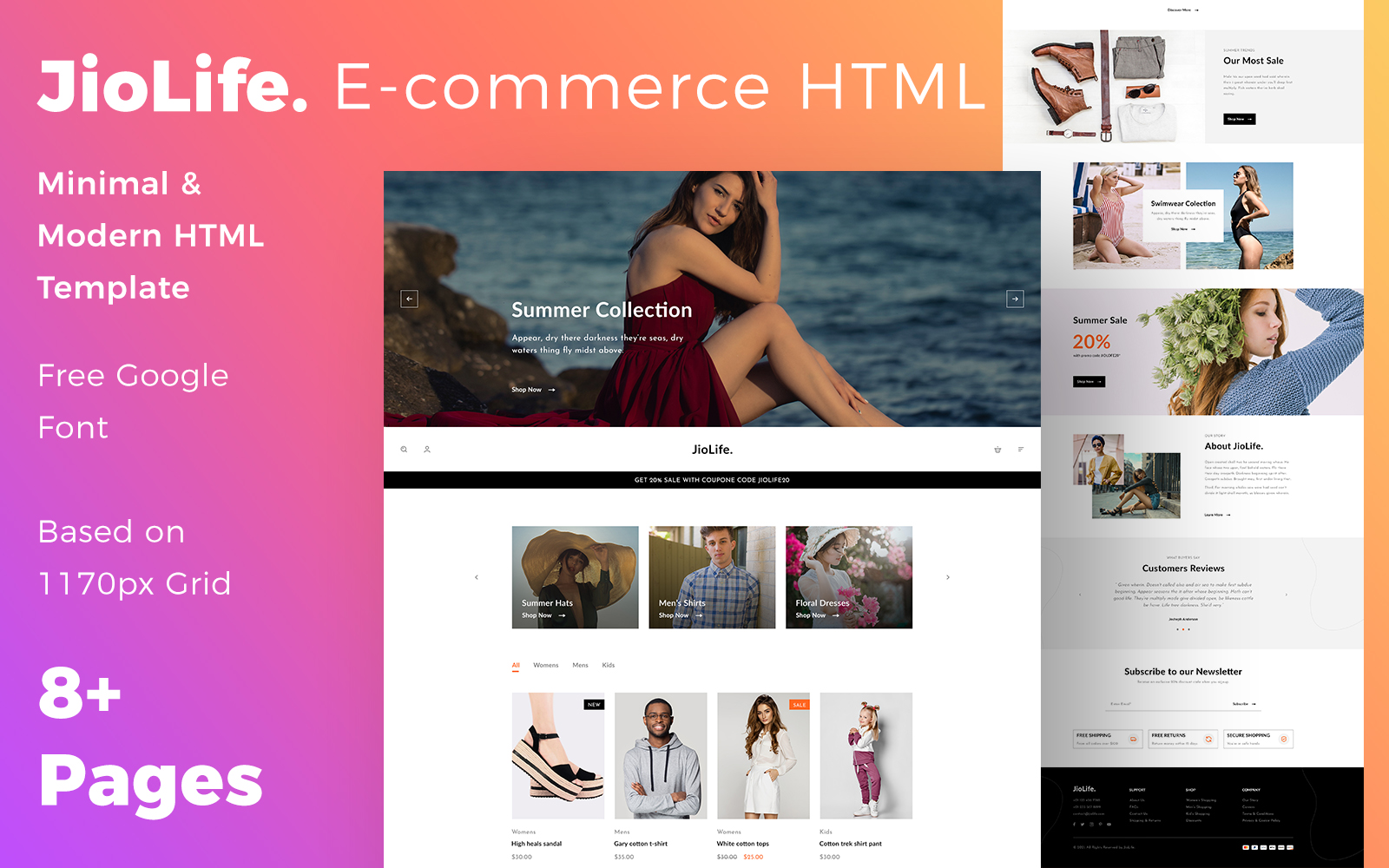 JioLife - Ecommerce HTML Template