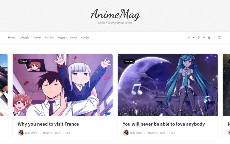 AnimeMag - Anime News WordPress Theme
