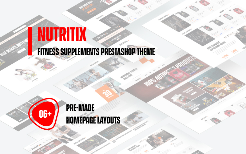 Leo Nutritix - Fitness Supplements Prestashop Theme