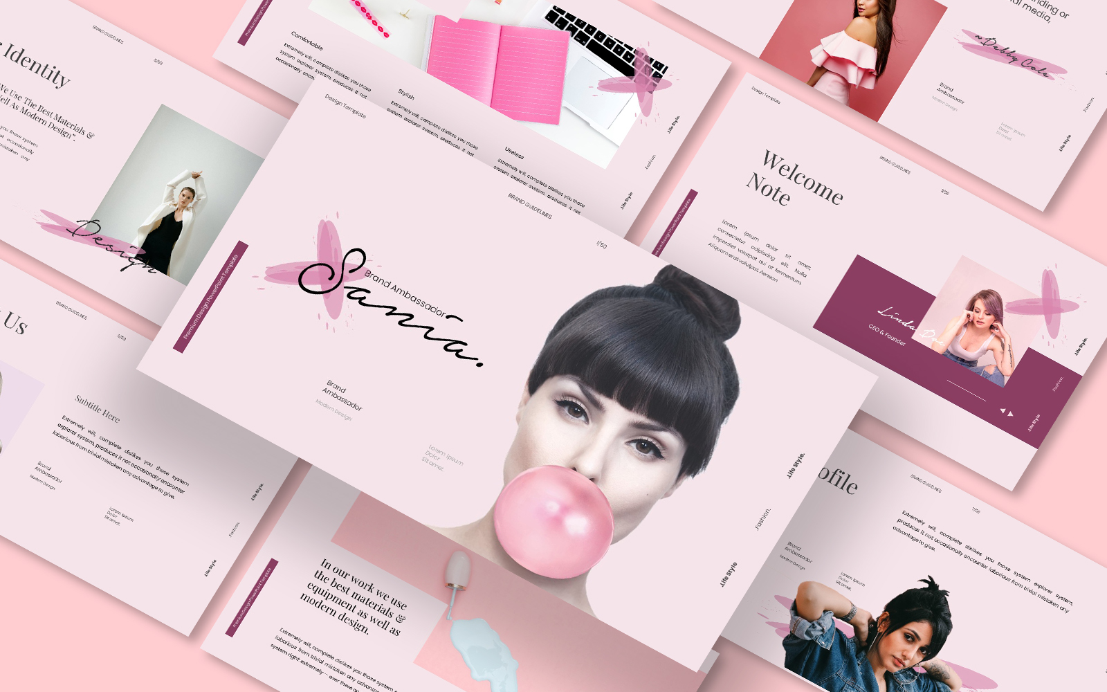 Sania Ultimate Brand Guideline Powerpoint Template
