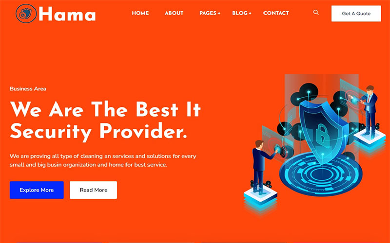 Haman - Cyber Security Solutions WordPress Theme