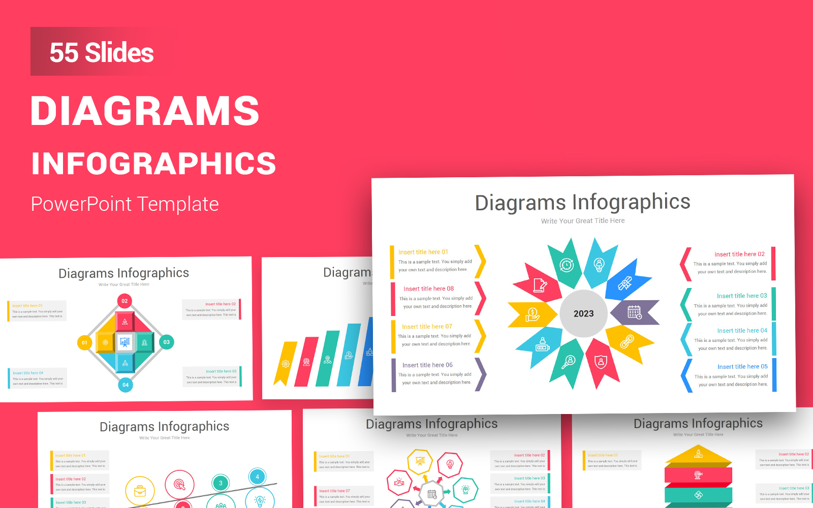 Diagrams Infographic PowerPoint Template