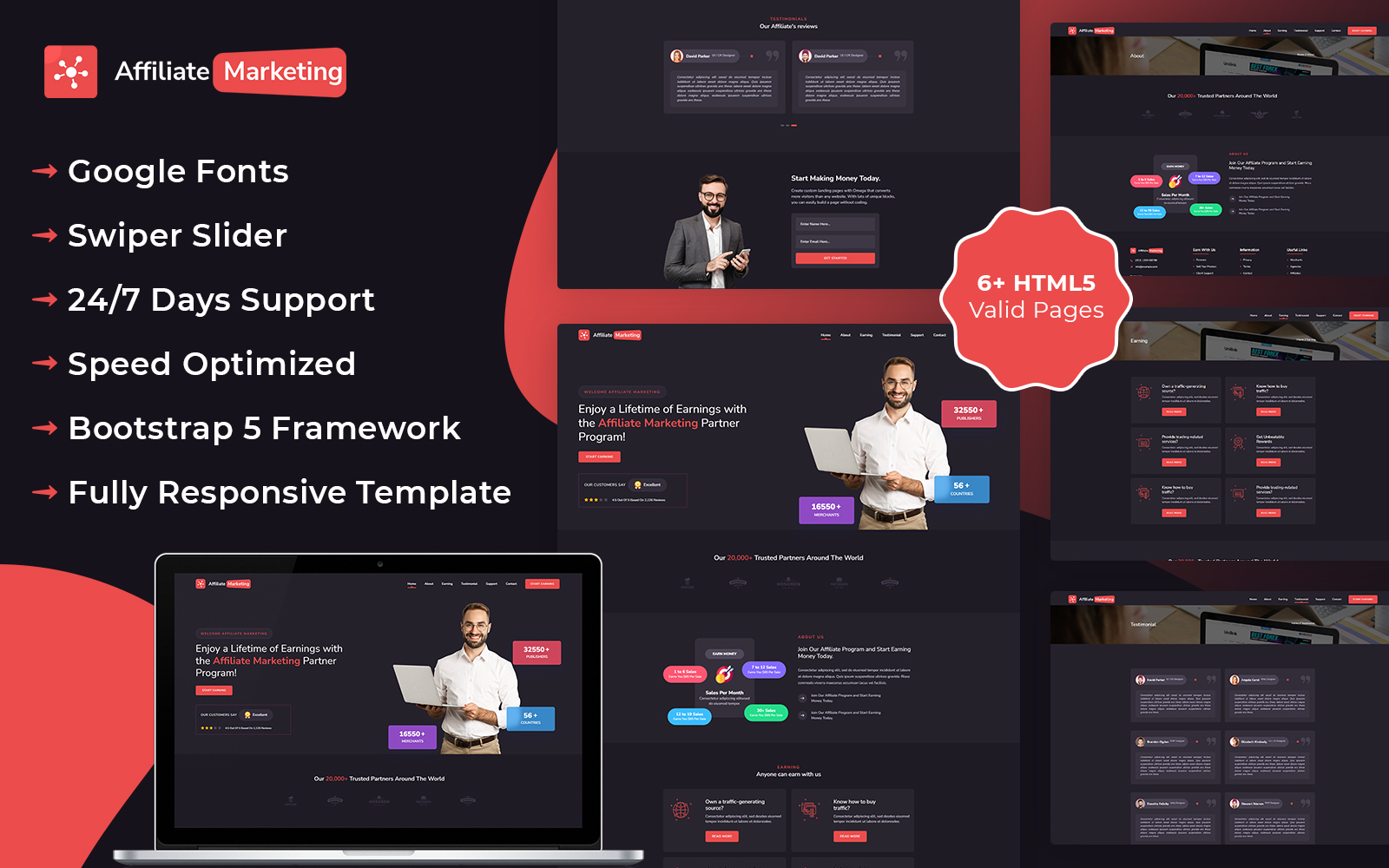 Affiliate Marketing HTML Template