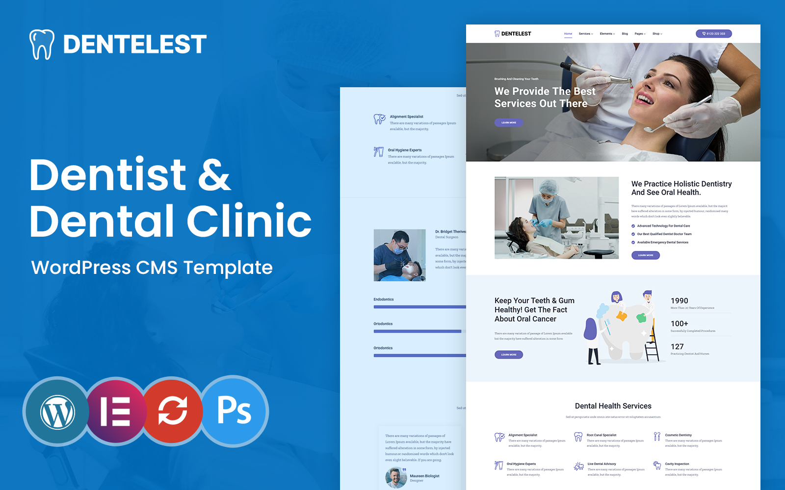Dentelest Medical & Dentist WordPress Theme