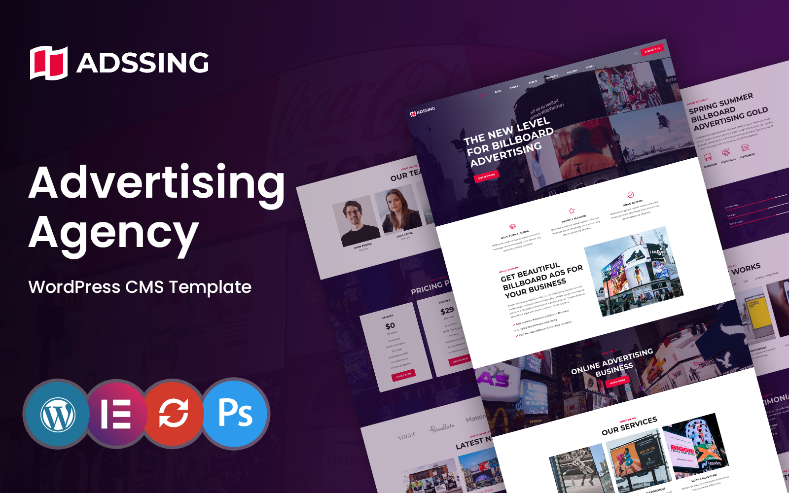 Adssing - Advertising Agency & Digital Marketing WordPress Theme