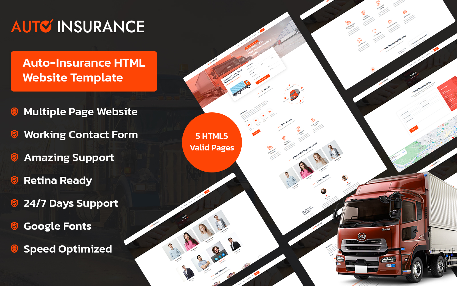Auto-Insurance HTML Website Template