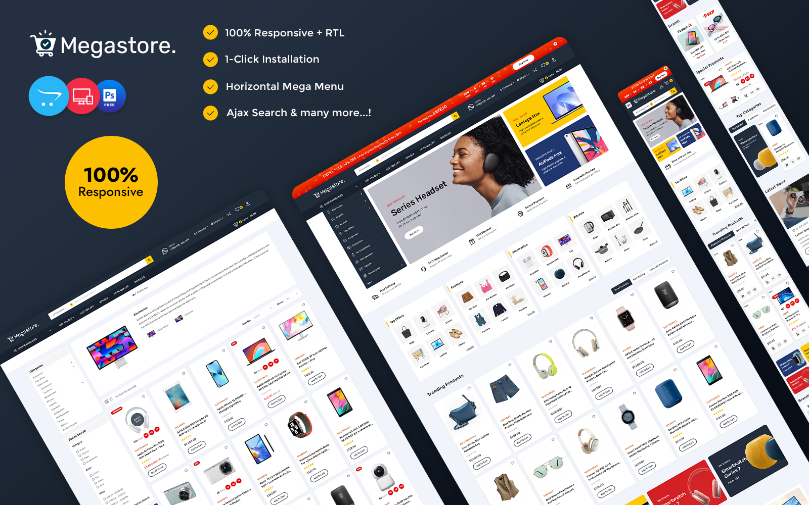 Megastore - Mega Electronics and Computers Multipurpose OpenCart Responsive Theme