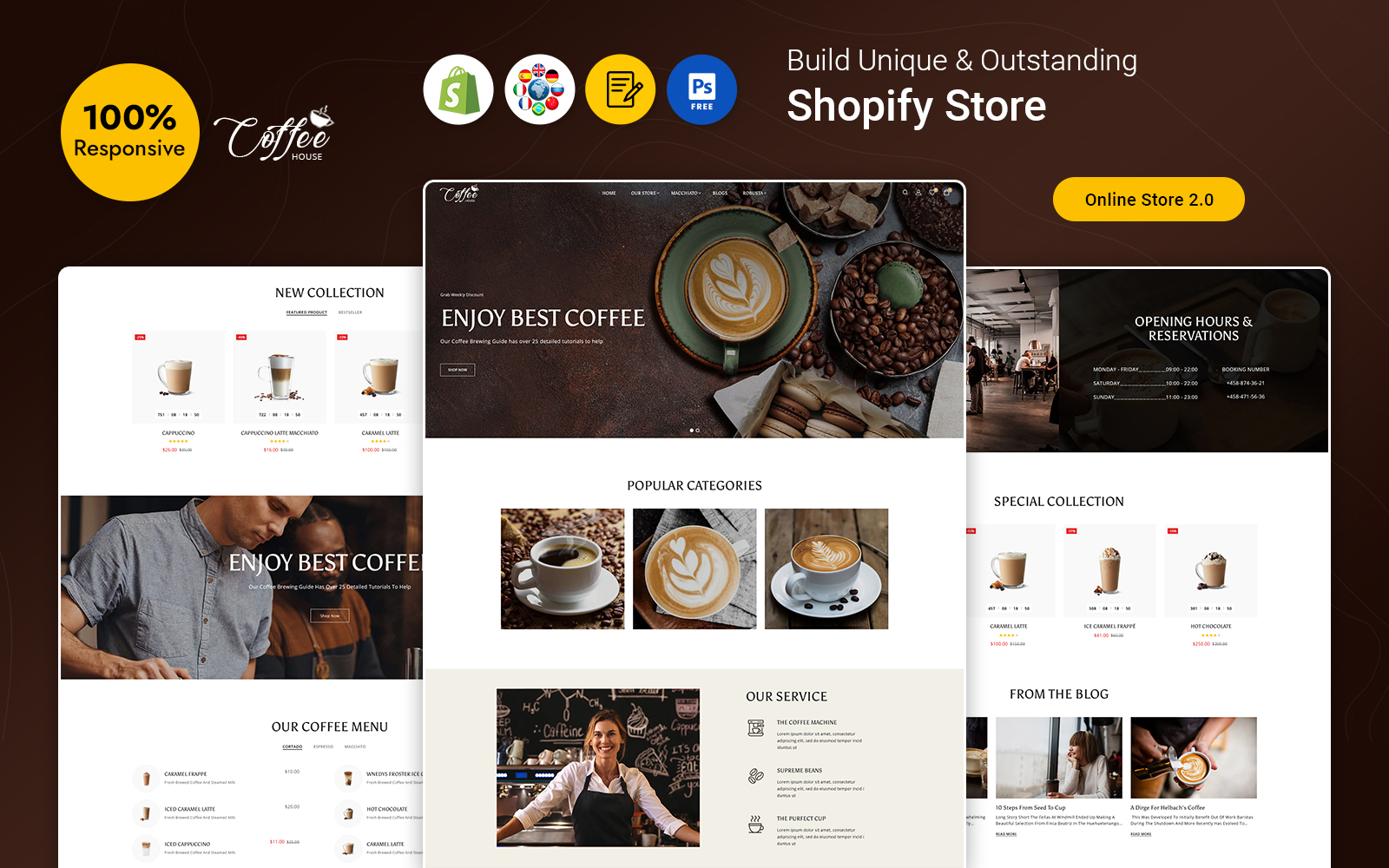 Coffee - Tea, Coffee, Drinks and Beverages Store Shopify Theme