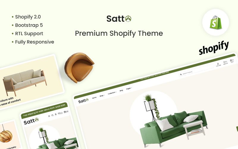 Satto - The Furniture & Interior Responsive Premium Shopify Theme
