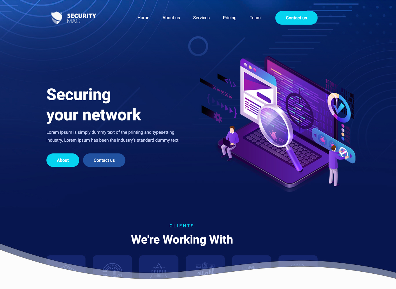 SecurityMag -  IT Security  - Theme Website template