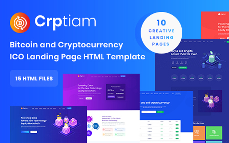 Crptiam - Bitcoin & Cryptocurrency ICO HTML5 Template