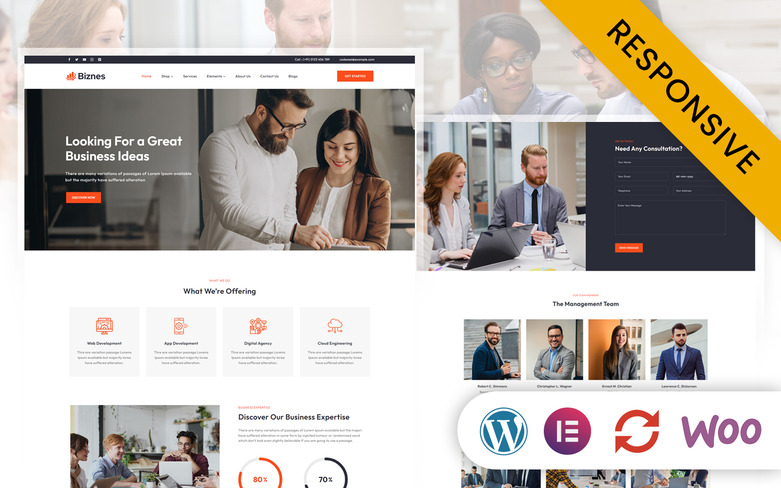 Biznes - Corporate Business Elementor WordPress Theme