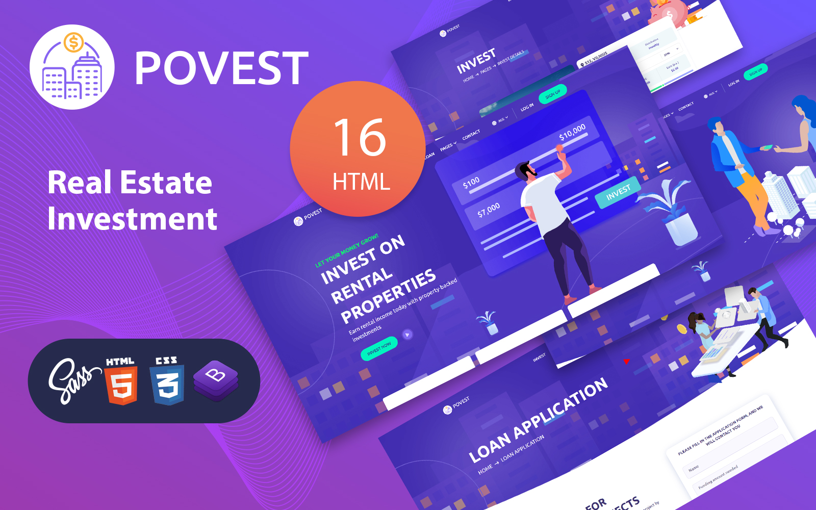 Povest - Real Estate Investment HTML Template