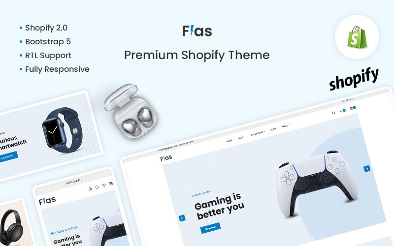 Flas - The Electronics & Gadgets Responsive Shopify Theme