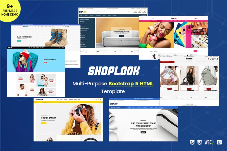 Shoplook - Multipurpose eCommerce Bootstrap5 Html Template